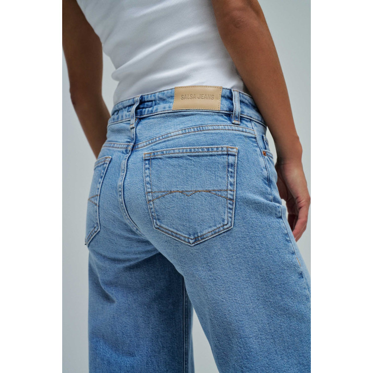 jeans femme  salsa jeans jeans low rise wide medium was