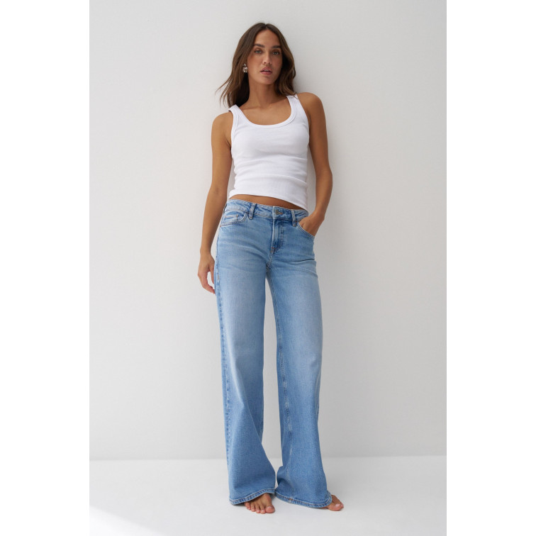 jeans femme  salsa jeans jeans low rise wide medium was