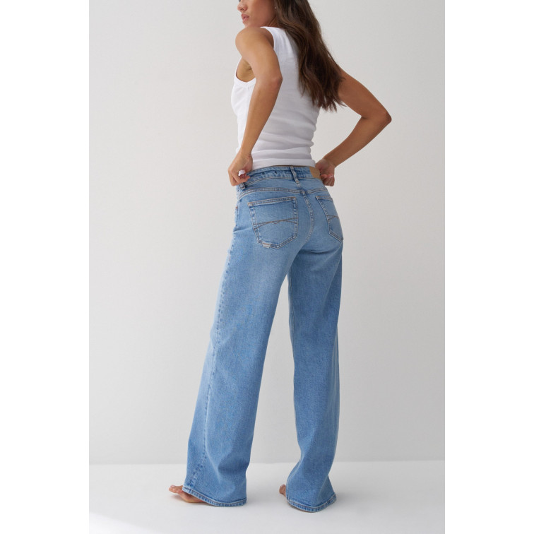 jeans femme  salsa jeans jeans low rise wide medium was