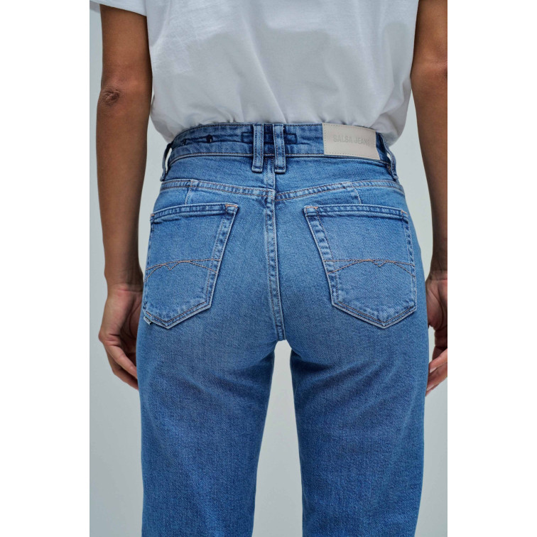 jeans femme  salsa jeans jeans true cropped slim basic