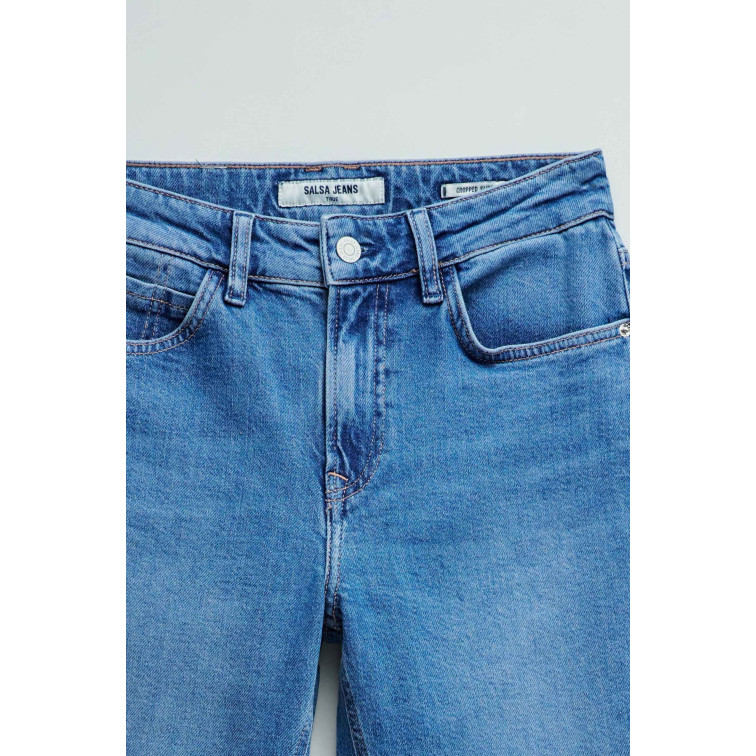 jeans femme  salsa jeans jeans true cropped slim basic