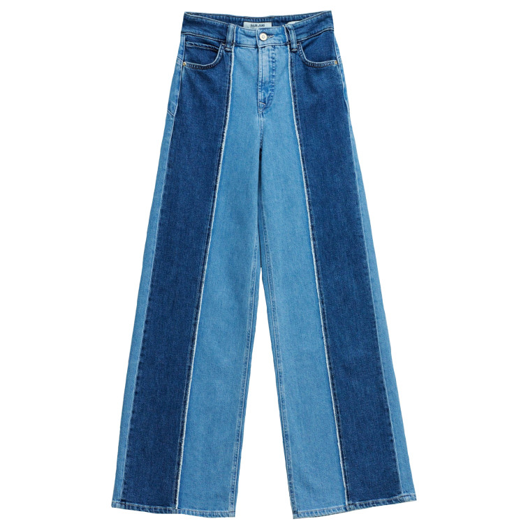 jeans femme  salsa jeans jeans faith wide w/ denim mix