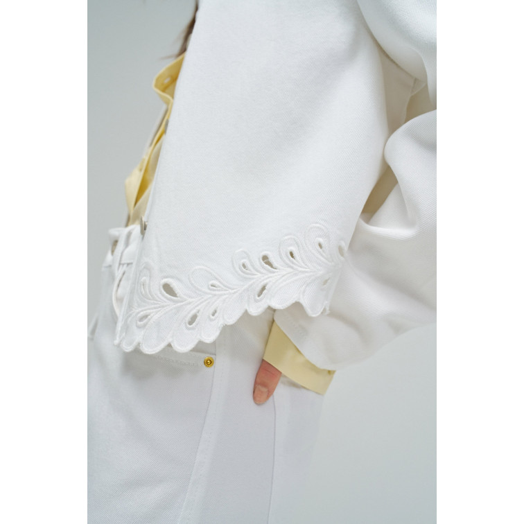 manteau femme  salsa jeans denim jacket w/ embroydery