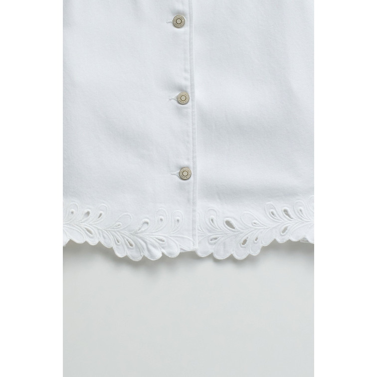 manteau femme  salsa jeans denim jacket w/ embroydery