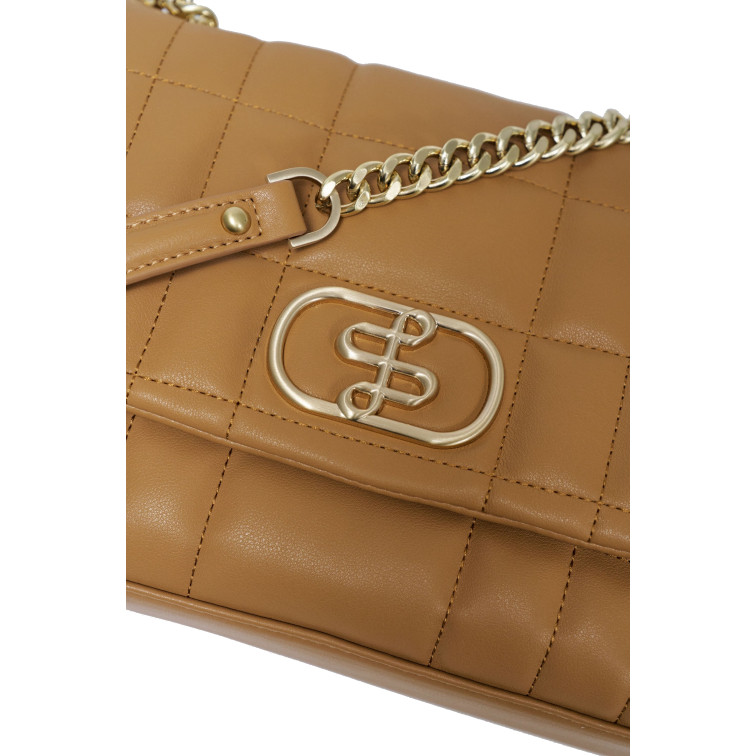 femme quilted fake leather bag w/ ch 120