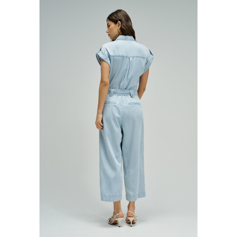 singe femme  salsa jeans overall in lightdenim