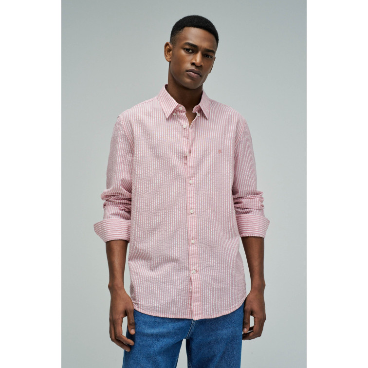 homme seersucker shirt regular fit 630