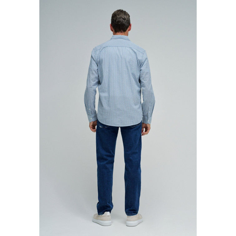 homme seersucker shirt regular fit 821