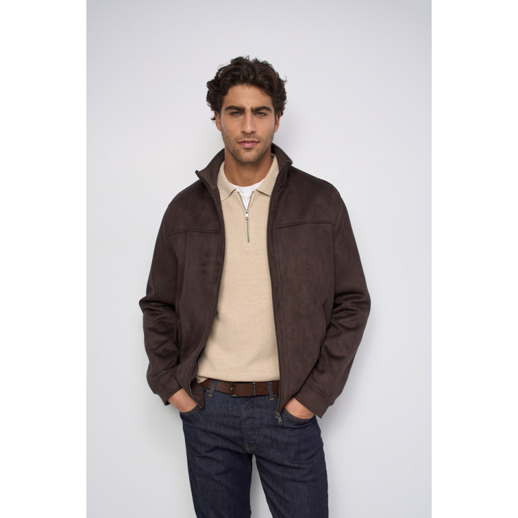 cazadora homme  salsa jeans suede bomber jacket