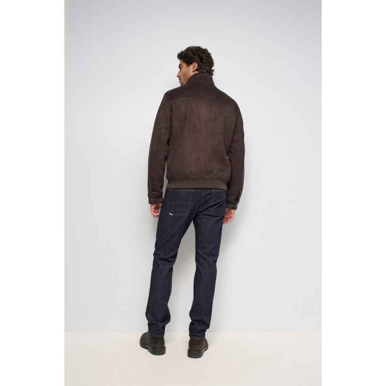 cazadora homme  salsa jeans suede bomber jacket