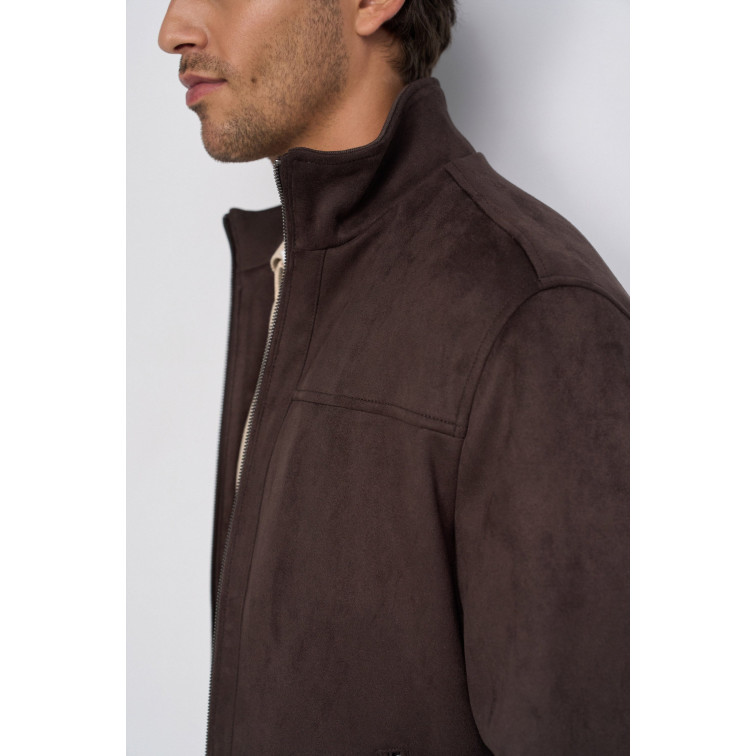 cazadora homme  salsa jeans suede bomber jacket