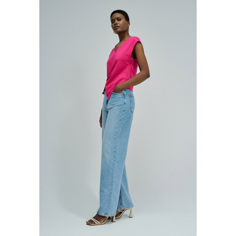 t-shirt femme  salsa jeans fahion t-shirt w/ metal applic