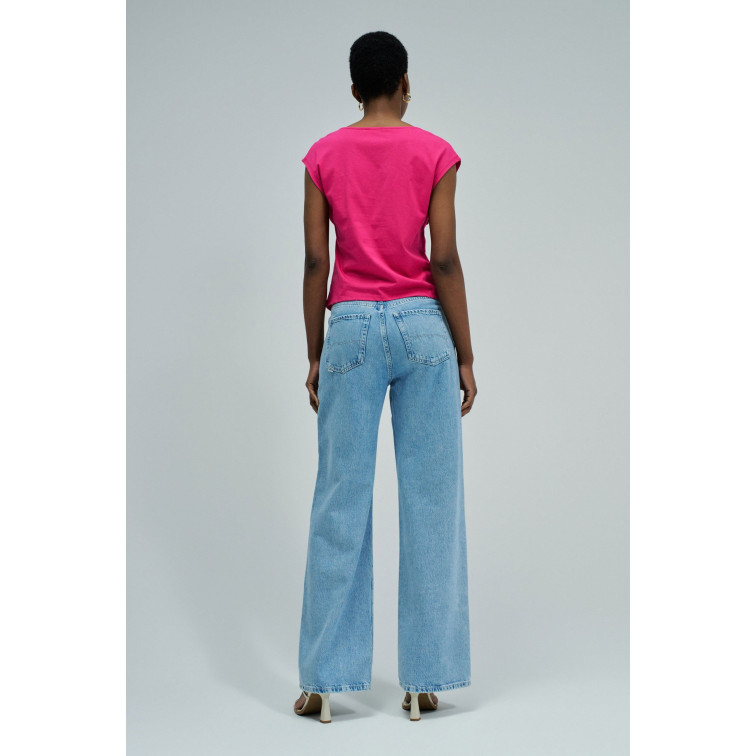 t-shirt femme  salsa jeans fahion t-shirt w/ metal applic