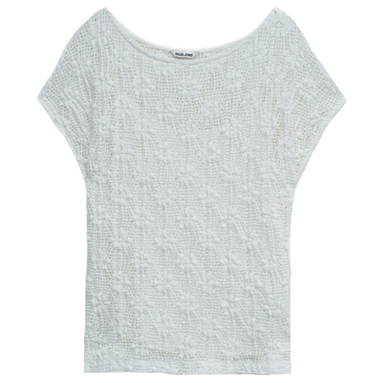 t-shirt femme  salsa jeans fashion lace t-shirt w/ inner