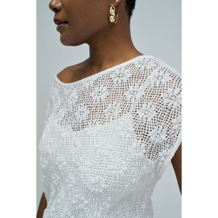 t-shirt femme  salsa jeans fashion lace t-shirt w/ inner