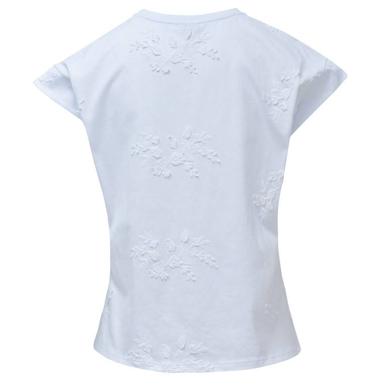 t-shirt femme  salsa jeans 3d flower embroidery t-shirt