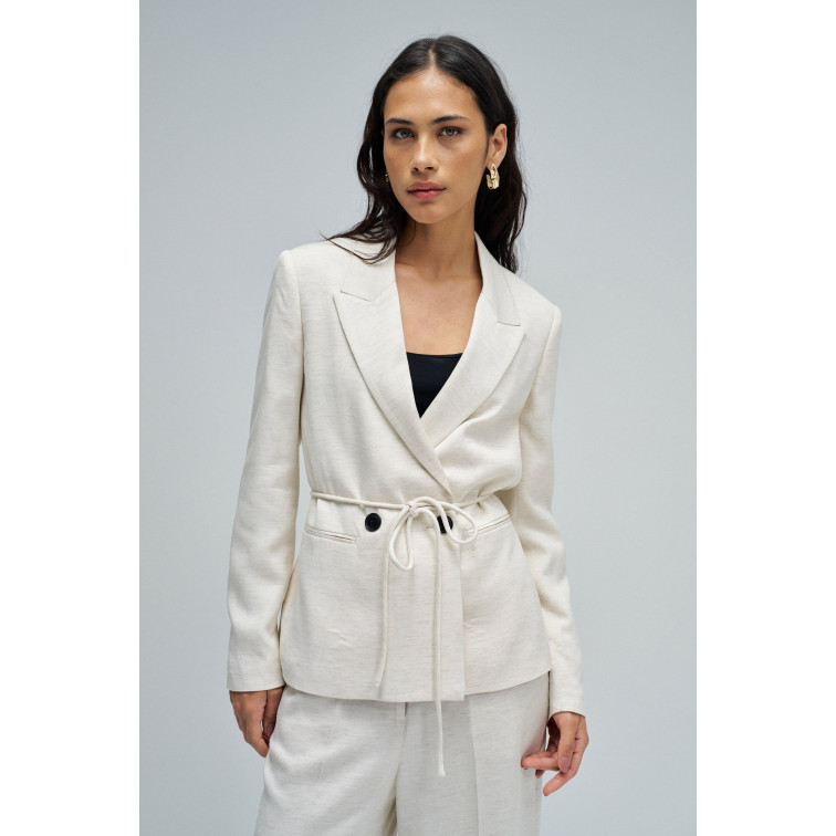 manteau femme  salsa jeans blazer with belt