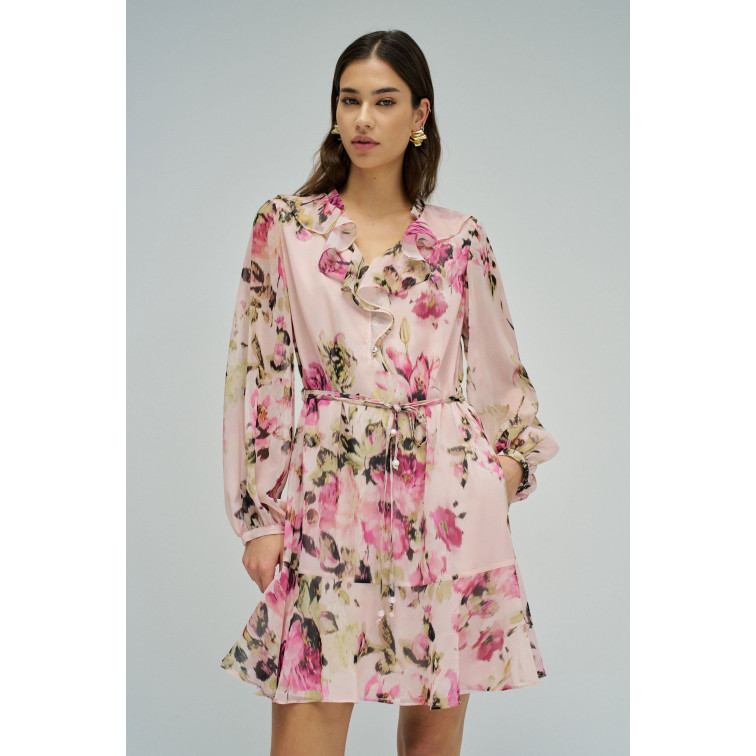 femme a-line dress w/front ruffles & 612