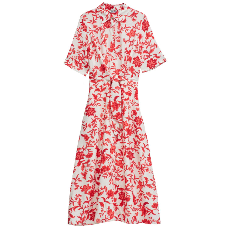 robe femme  salsa jeans midi shirt dress w/ belt