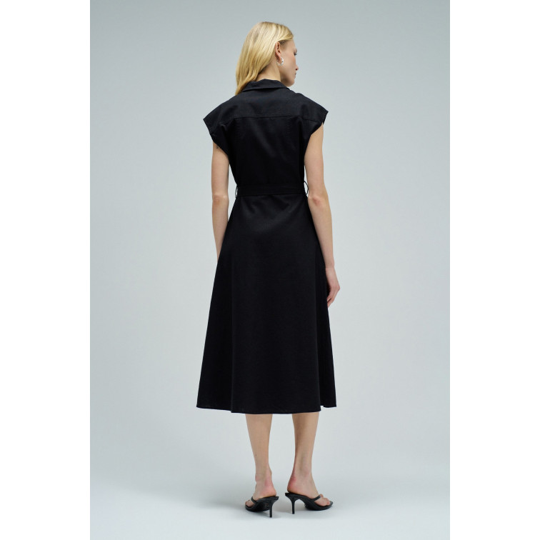 robe femme  salsa jeans sleeveless shirt dress w/ natu