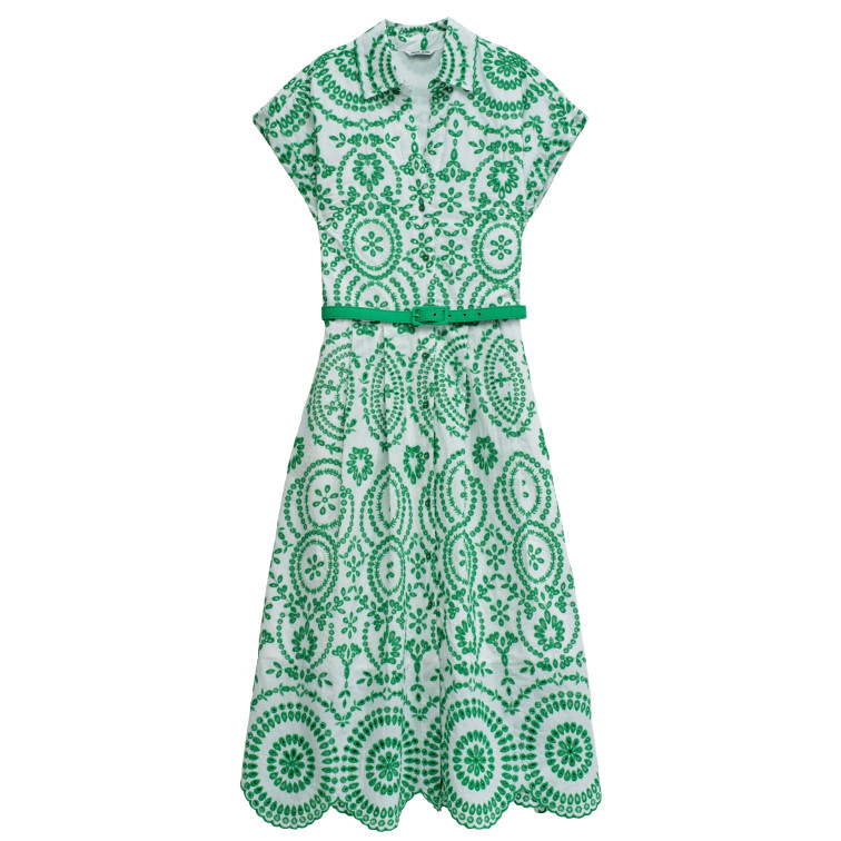 robe femme  salsa jeans color-contrast embroidered dre