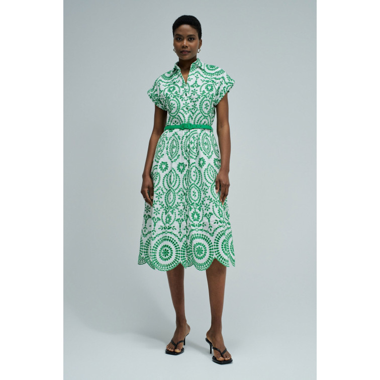 robe femme  salsa jeans color-contrast embroidered dre