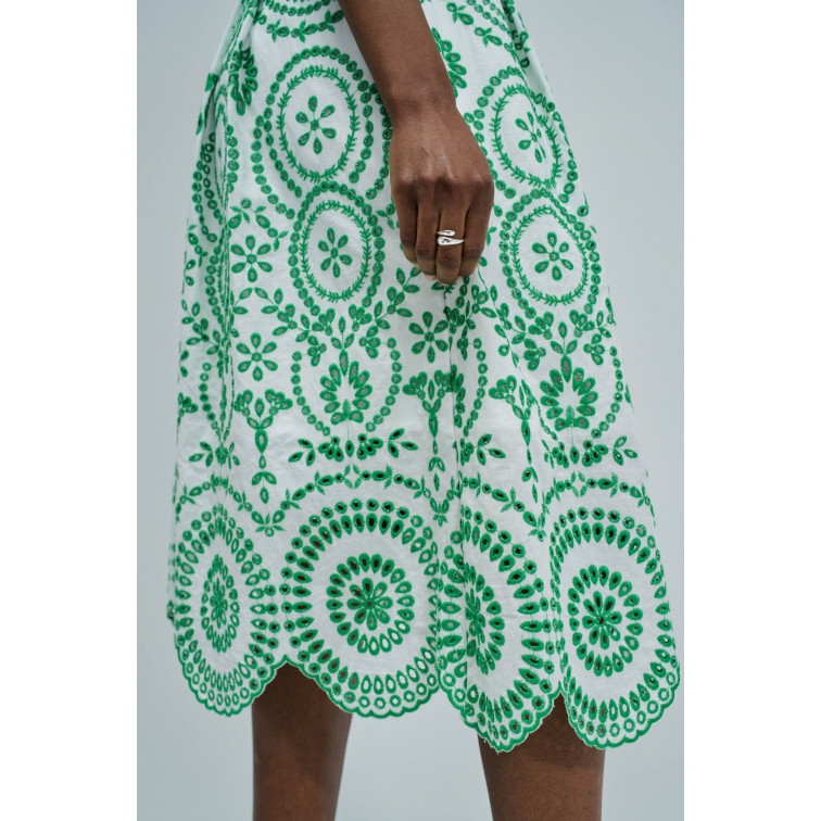 robe femme  salsa jeans color-contrast embroidered dre