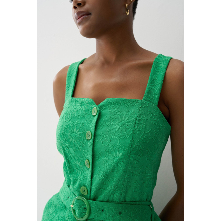 singe femme  salsa jeans spaghetti strap jumpsuit w/ em