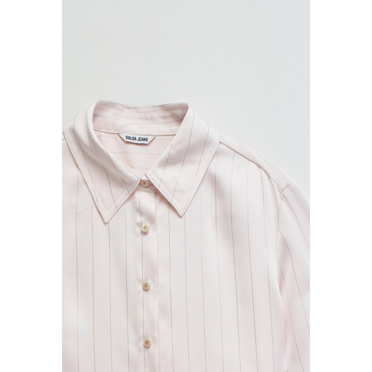 chemise femme  salsa jeans basic shirt front button up cl