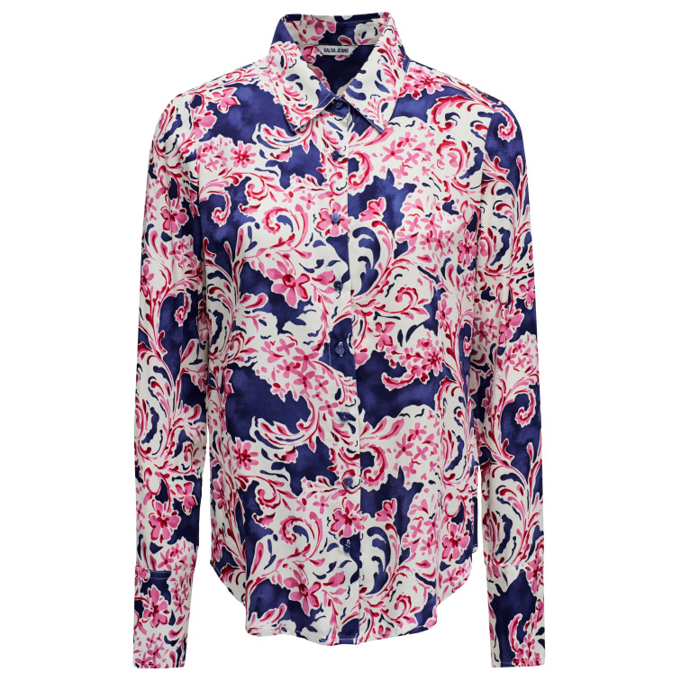 chemise femme  salsa jeans basic shirt front button up cl