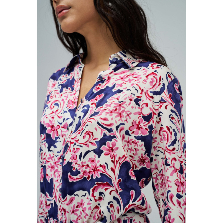 chemise femme  salsa jeans basic shirt front button up cl