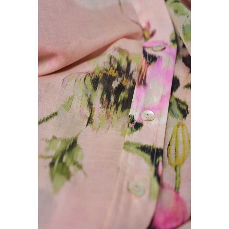 chemise femme  salsa jeans flower print basic shirt