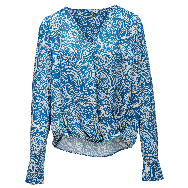 chemise femme  salsa jeans wrap blouse