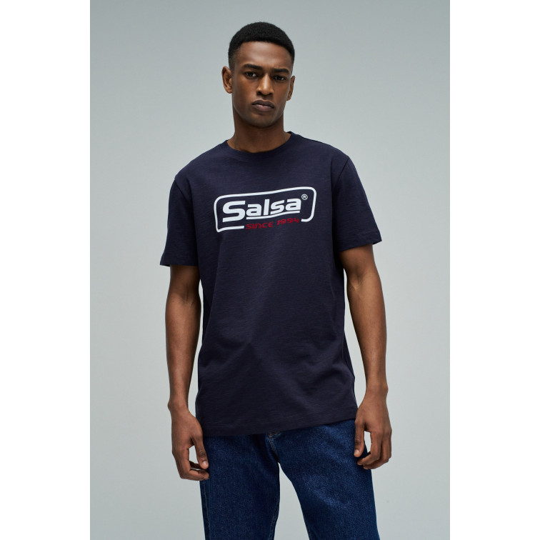t-shirt homme  salsa jeans t-shirt slim fit branding (ret