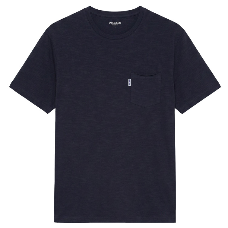 t-shirt homme  salsa jeans t-shirt regular fit slub jerse