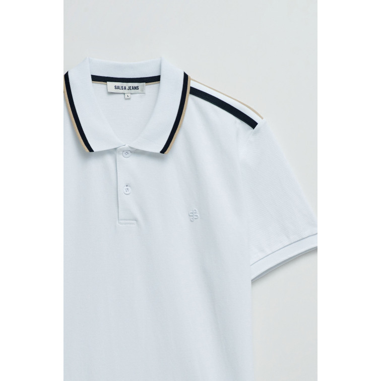 pôle homme  salsa jeans pôle regular fit sport tape