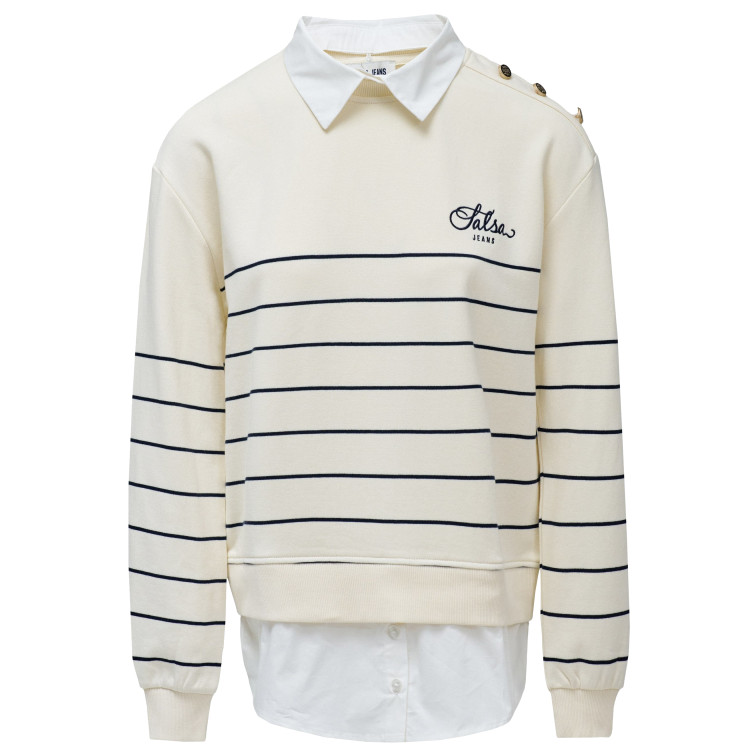 femme stripped twofer sweatshirt 110