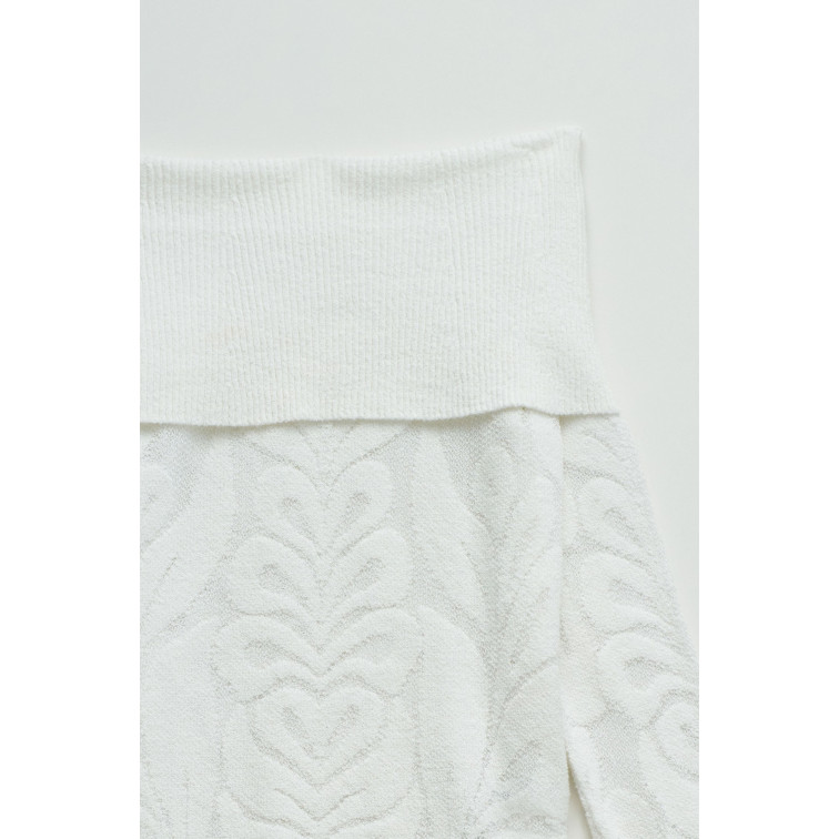 maillot femme  salsa jeans jacquard flowers sweater