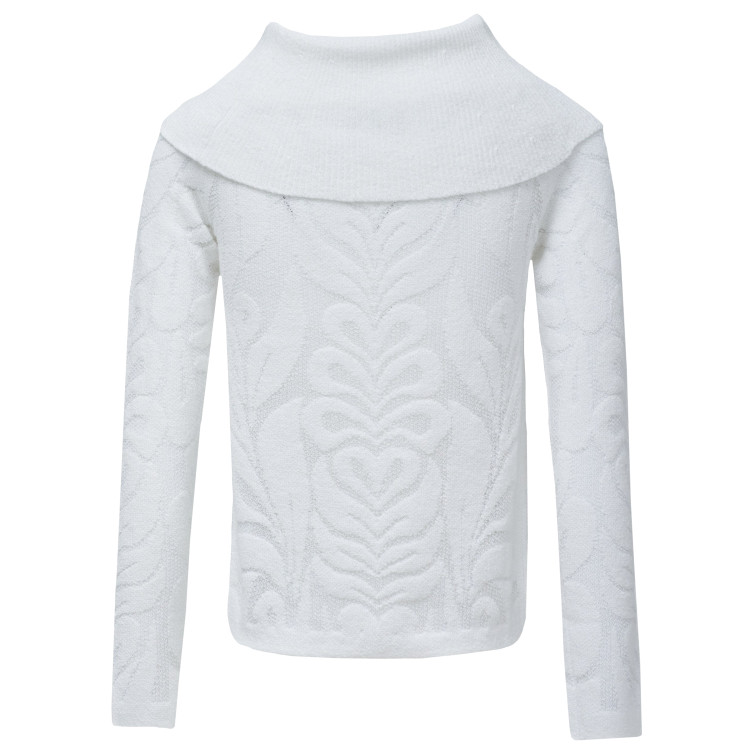 maillot femme  salsa jeans jacquard flowers sweater