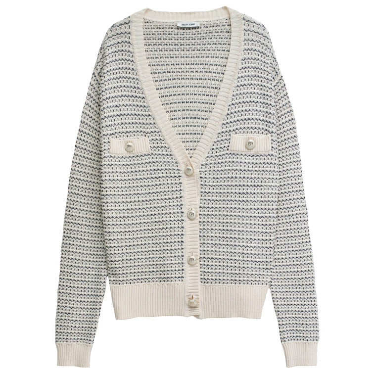  salsa jeans chanel-style cardigan