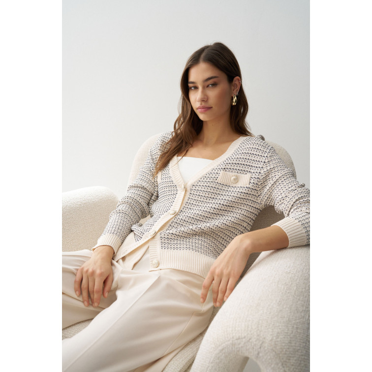  salsa jeans chanel-style cardigan