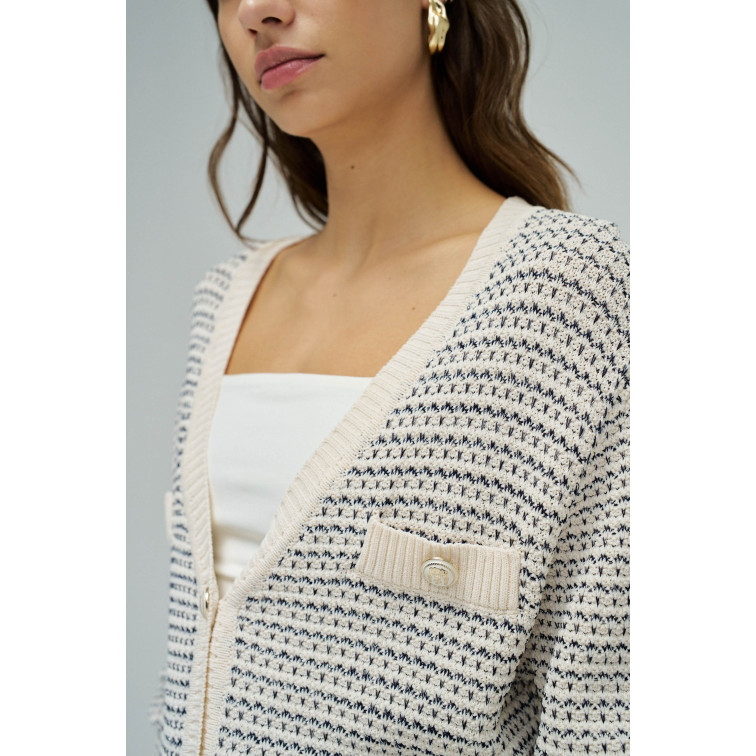  salsa jeans chanel-style cardigan