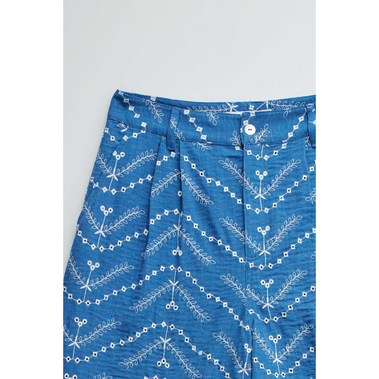 femme jeanshigh rise cropped wide w/ 852