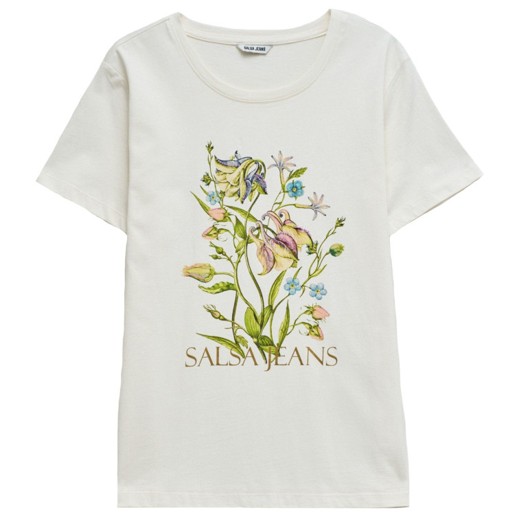 t-shirt femme  salsa jeans flower print t-shirt