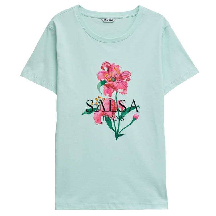 t-shirt femme  salsa jeans flower print t-shirt