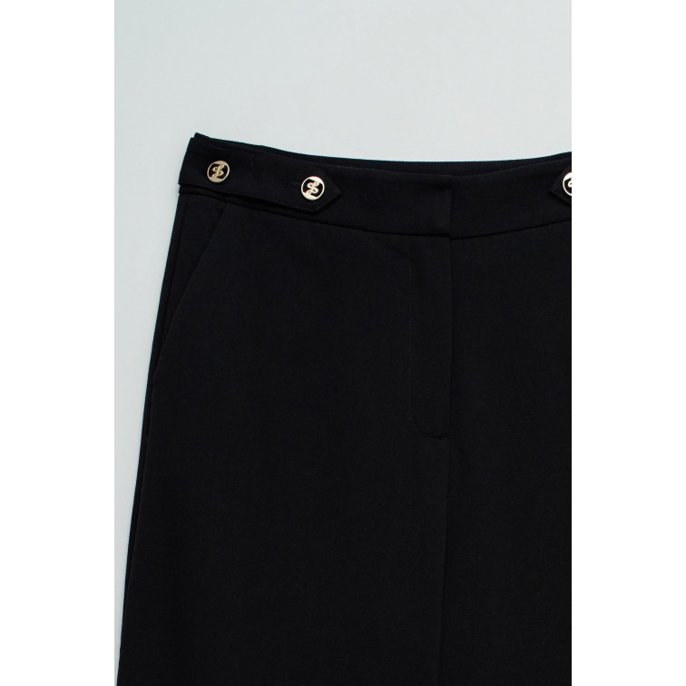 pantalon femme  salsa jeans straight-leg pants with button