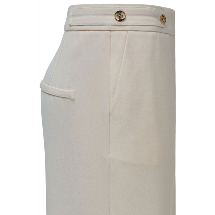 pantalon femme  salsa jeans straight-leg pants with button