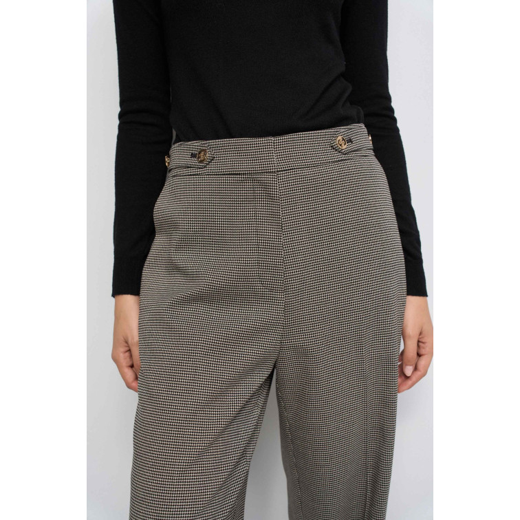 pantalon femme  salsa jeans straight-leg pants with button