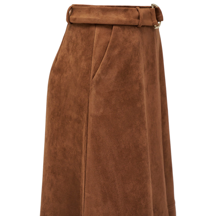 femme suede midi skirt 930