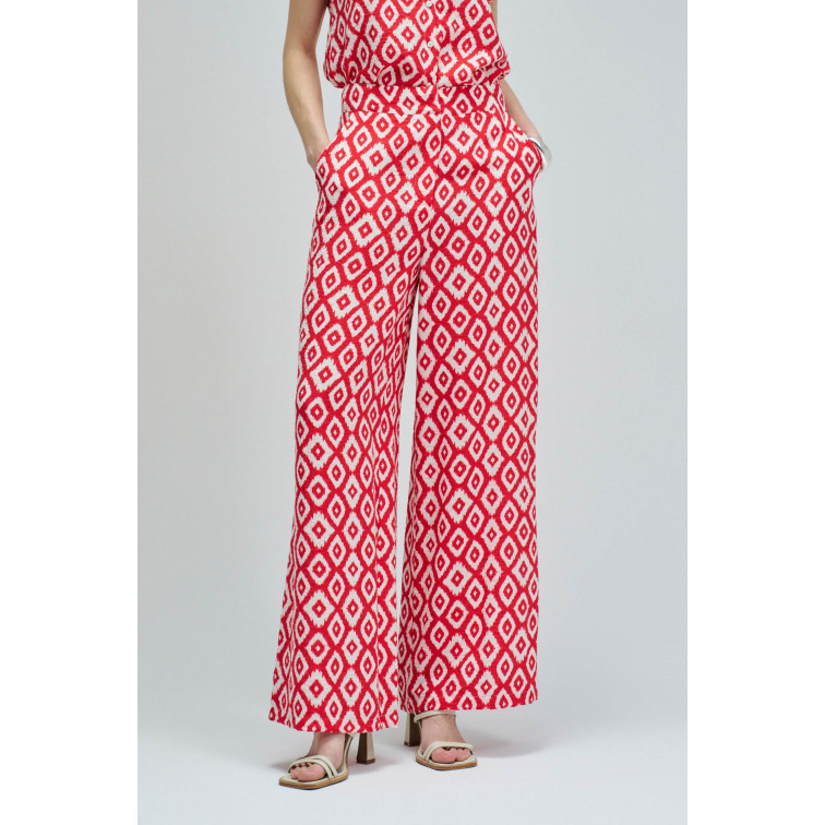 pantalon femme  salsa jeans print hight rise pants